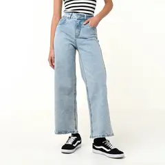 SYBILLA - Jean Culotte Mujer Tiro alto