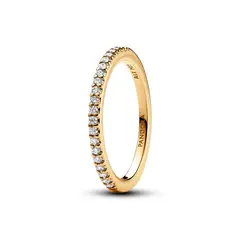 PANDORA - Anillo Banda Brillante Recubrimiento en Oro