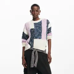 DESIGUAL - Saco Mujer Tejido Oversize