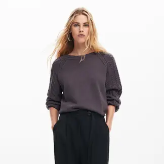 DESIGUAL - Saco Mujer Tejido