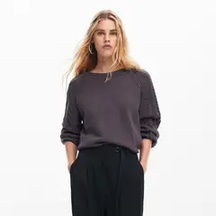 DESIGUAL - Saco Mujer Tejido
