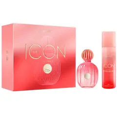ANTONIO BANDERAS - Set de Perfume Mujer Banderas Icon Incluye: Perfume 100 ml y Desodorante 24h
