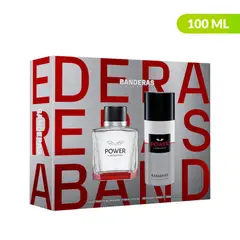 ANTONIO BANDERAS - Set de Perfume Hombre Power Seduction Incluye: Eau de Toilette 100 ml y Desodorante Spray 150 ml