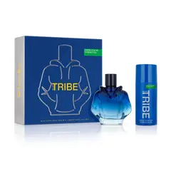 BENETTON - Set de Perfume Hombre Tribe Incluye: Eau de Toilette 90ml + Desodorante 150 ml