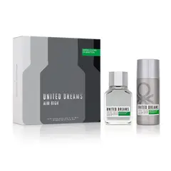 BENETTON - Set de Perfume United Dreams Hombre Incluye: Desodorante 150 ml + Eau de Toilette 10 ml