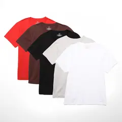 CALVIN KLEIN - Camiseta Hombre Pack de 5 de Algodón