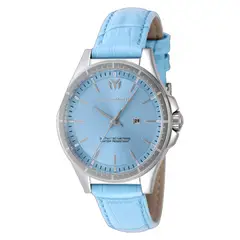 TECHNOMARINE - Reloj Para Mujer Moonsun. Reloj Análogo Cuero Azul