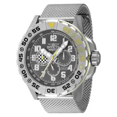 INVICTA - Reloj Unisexo Racing . Reloj Acero Inoxidable Plateado