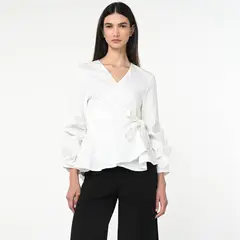 BASEMENT - Blusa Mujer Manga larga de Algodón