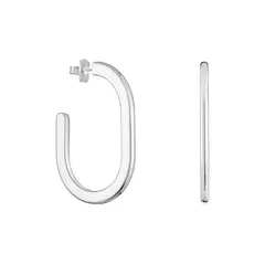 TOUS - Aretes de aro largos de plata Line