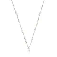 TOUS - Collar Corto De Plata, Perlas Cultivadas Y Detalle Oso Sweet Dolls
