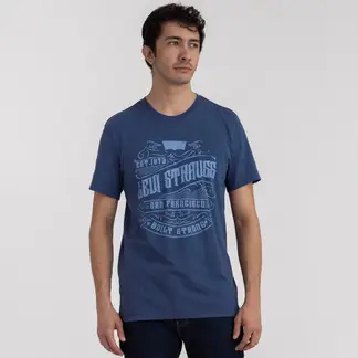 LEVIS - Camiseta Hombre Con Estampado Recto de Algodón