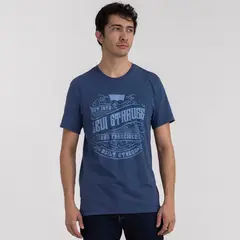 LEVIS - Camiseta Hombre Con Estampado Recto de Algodón