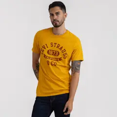 LEVIS - Camiseta Hombre Con Estampado Recto de Algodón