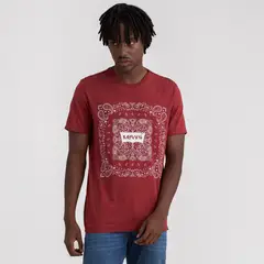 LEVIS - Camiseta Hombre Con Estampado Recto de Algodón