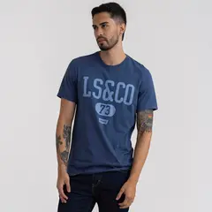 LEVIS - Camiseta Hombre Con Estampado Recto de Algodón