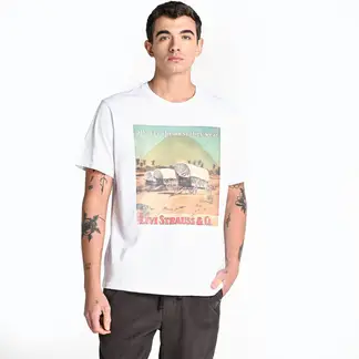 LEVIS - Camiseta Hombre Con Estampado Recto de Algodón