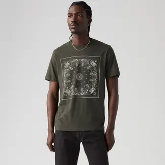 LEVIS - Camiseta Hombre Con Estampado Recto de Algodón