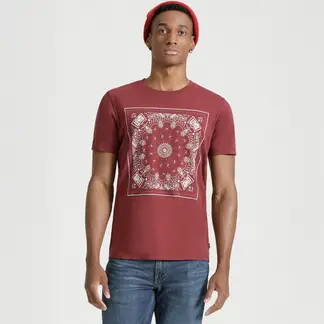 LEVIS - Camiseta Hombre Con Estampado Recto de Algodón