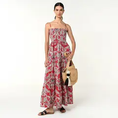 BASEMENT - Vestido Mujer Largo de Algodón