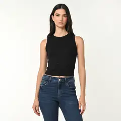 BASEMENT - Top esqueleto Mujer con Taches Sin mangas de Algodón