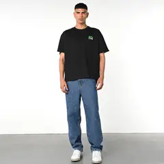 BEARCLIFF - Camiseta Hombre Manga corta con Estampado Oversize de Algodón