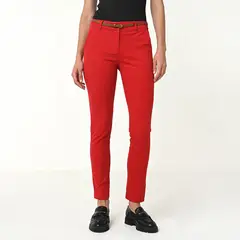 BASEMENT - Pantalón Recto Mujer Tiro medio