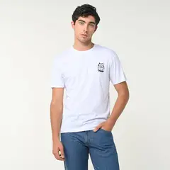 BEARCLIFF - Camiseta Hombre Manga corta con Estampado de Algodón