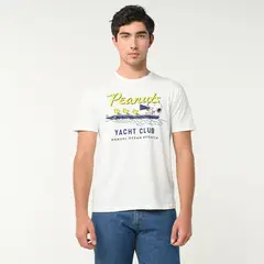 BEARCLIFF - Camiseta Hombre Manga corta con Estampado de Algodón