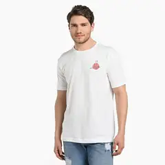 BEARCLIFF - Camiseta Hombre Manga corta con Estampado de Algodón