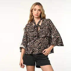 DENIMLAB - Blusa Mujer con Boleros Manga 3/4
