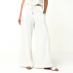 BASEMENT - Pantalón Palazzo Mujer Tiro alto