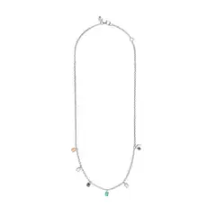 TOUS - Collar Mini Color de Plata con Gemas y Perla
