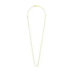 TOUS - Gargantilla con baño de oro 18 kt sobre plata y anillas rectangulares, 40 cm Chain
