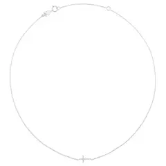 TOUS - Collar Cruz de Oro blanco con Diamantes