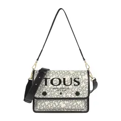 TOUS - Bandolera mediana Audree Kaos Mini beige y negro
