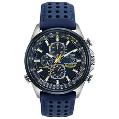CITIZEN - Reloj Hombre Sport Luxury. Reloj Cuero Azul AT8020-03L