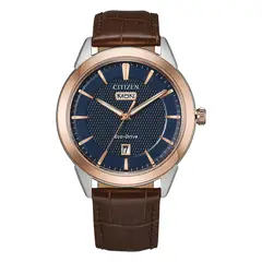 CITIZEN - Reloj Hombre Dress/ Classic. Reloj Cuero Café AW0096-06L