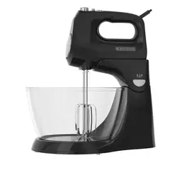 BLACK+DECKER - Batidora de pedestal 2 en 1 vertical y manual MX9125-2BDLA 5 velocidades 250 W