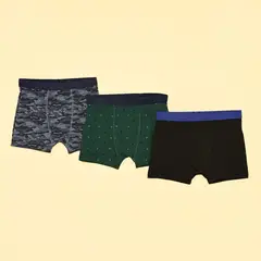 FEDERATION - Boxer Niño Pack de 3 unidades