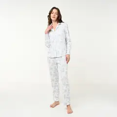 SOUTHLAND - Conjunto pijama navideña mujer pantalón y manga larga