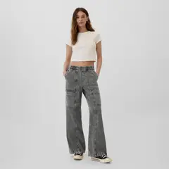 GAP - Jean Wide Leg Mujer Tiro medio