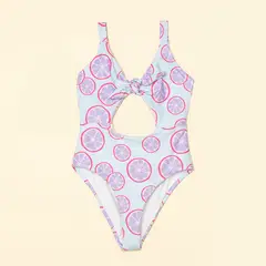 ELV - Vestido de baño para Niña con Estampado