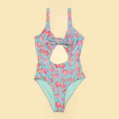 ELV - Vestido de baño para Niña con Estampado