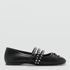 MANGO - Baletas para Mujer Stud - Zapatos Mujer