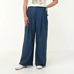 NEWPORT - Pantalón Wide Leg Mujer Tiro alto