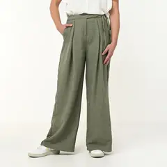 NEWPORT - Pantalón Wide Leg Mujer Tiro alto