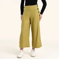 NEWPORT - Pantalón Wide leg Mujer Tiro alto