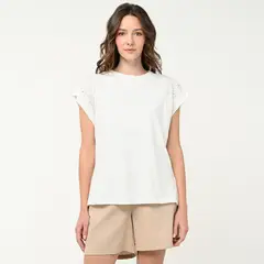 NEWPORT - Camiseta Mujer Manga corta de Algodón