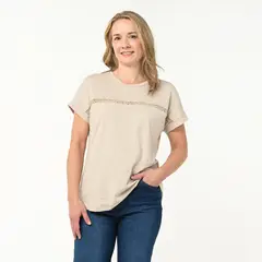 NEWPORT - Camiseta Mujer Manga corta de Algodón